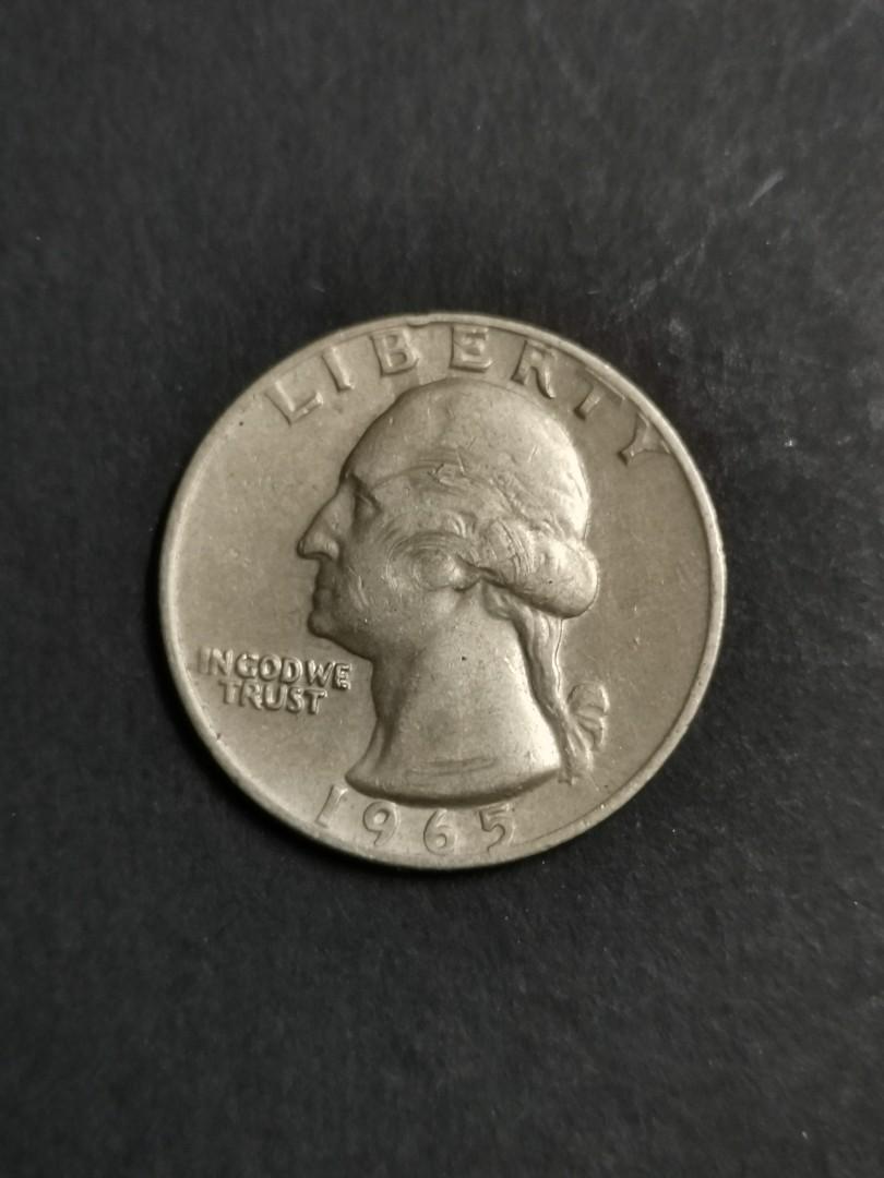 1965 U.S.A quarter dollar liberty, Hobbies & Toys, Collectibles &  Memorabilia, Currency on Carousell