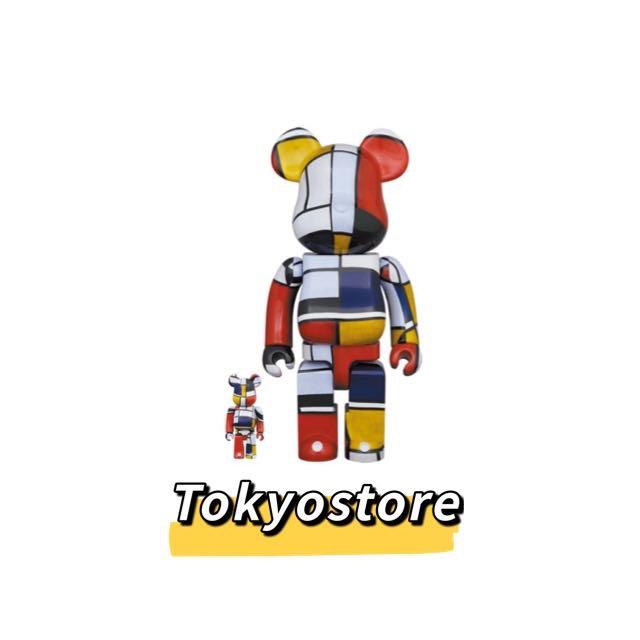 400% 100%BE@RBRICK Piet Mondrian, 興趣及遊戲, 玩具& 遊戲類- Carousell