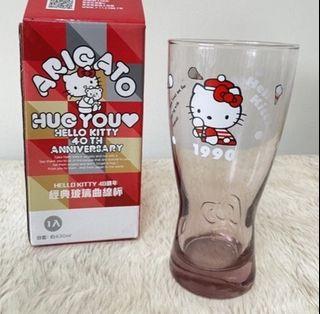 7-11 統一便利商店《HELLO KITTY40週年 經典玻璃曲線杯》