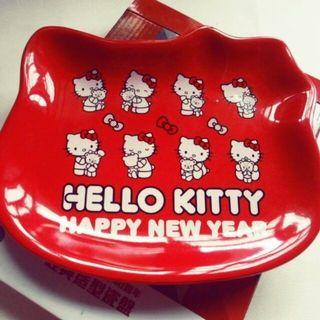 新年特別款《HELLO KITTY40週年 經典造型瓷盤 》  出清