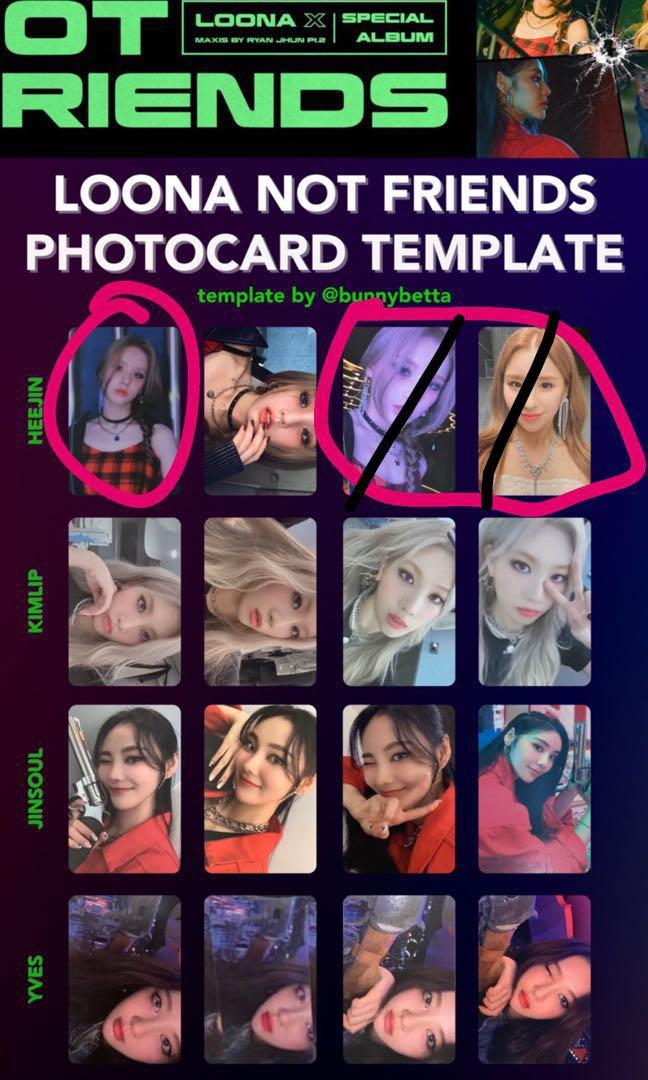 wtt ] loona not friends album pcs, Toys & Collectibles, Fan