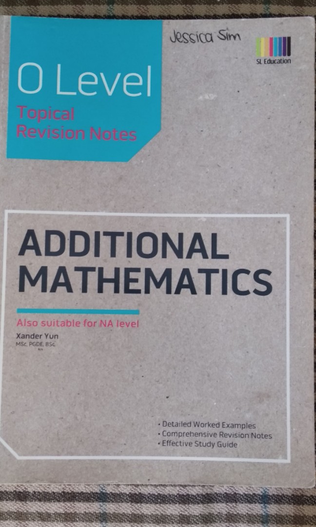 Additional Mathematics O Level Topical Revision Notes Hobbies Toys Books Magazines Additional Mathematics O Level Topical Revision Notes Hobbies Toys Books Magazines
