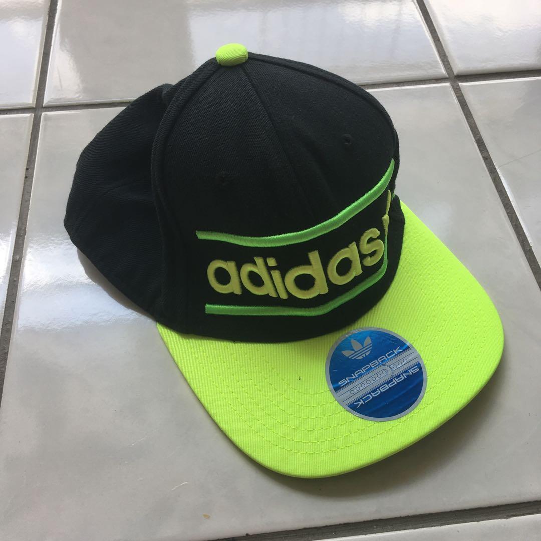 Neon green adidas hat store