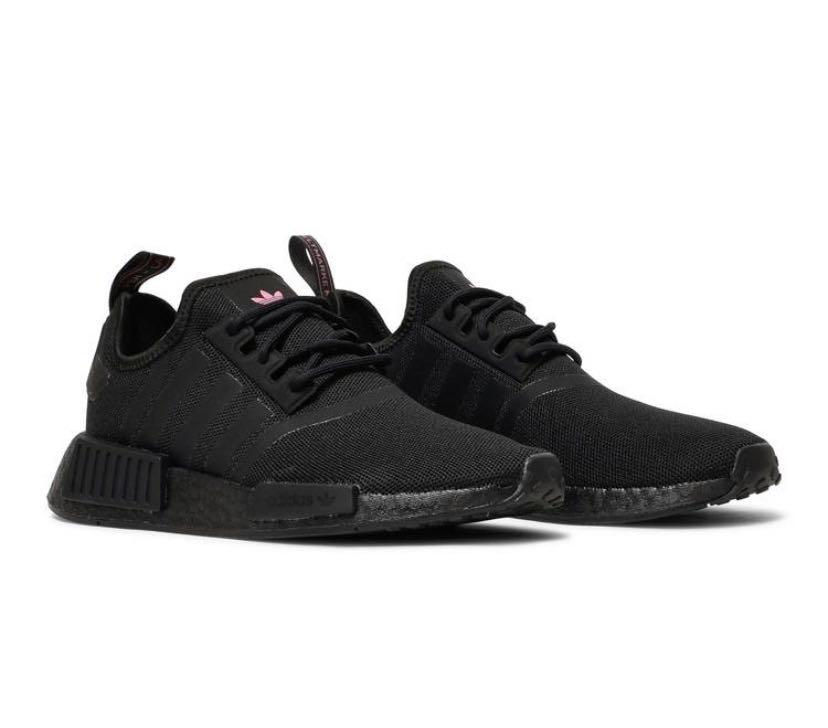 Adidas NMD R1 Black and Pink Sneakers, Women's Fashion, Footwear, Sneakers  on Carousell
