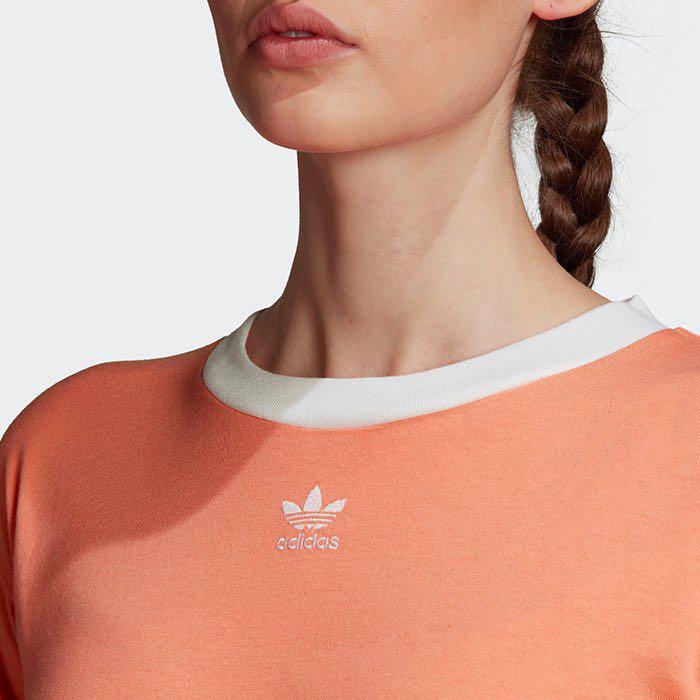 Adidas peach crop top cheap