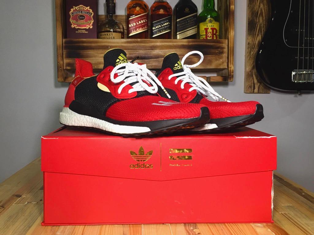 Adidas Pharrell Solar Hu "Chinese New Year" (shipped), Men's Fashion, Sneakers on