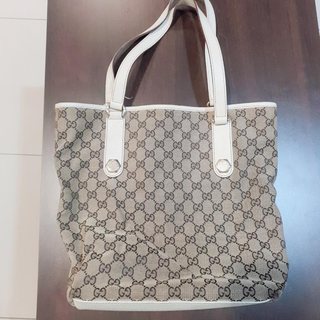 Authentic- Gucci Monogram Vintage Tote Bag, Women's Fashion, Bags &  Wallets, Shoulder Bags on Carousell