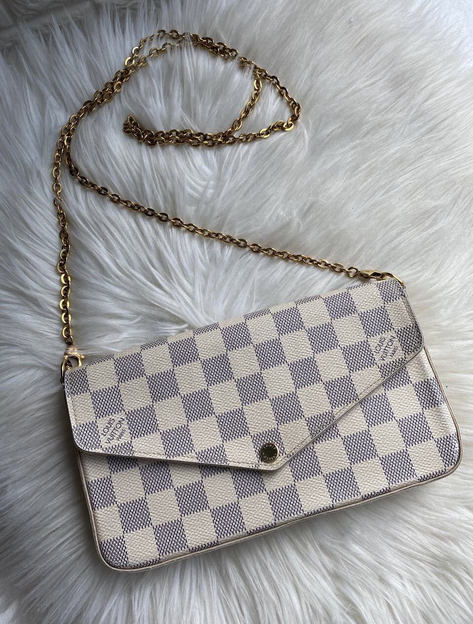 Authentic Louis Vuitton Felice Pochette Azure – Esys Handbags Boutique