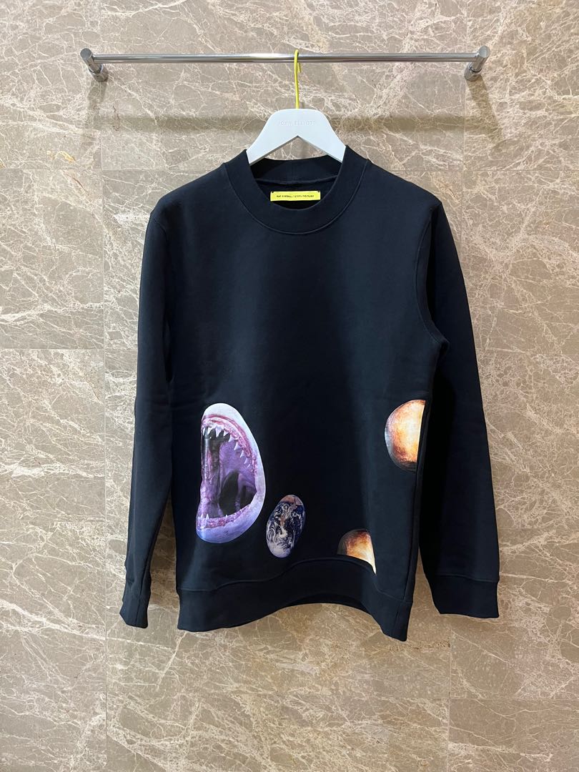 Authentic Raf Simons x Sterling Ruby Shark Planets Sweater