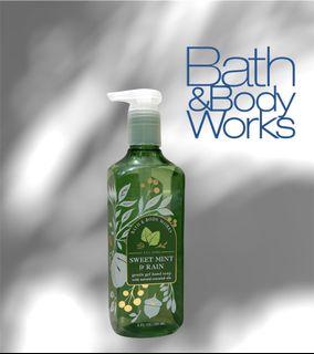 Bath & Body Works Sweet Mint & Rain Gentle Gel Hand Soap 8 fl oz / 236 mL