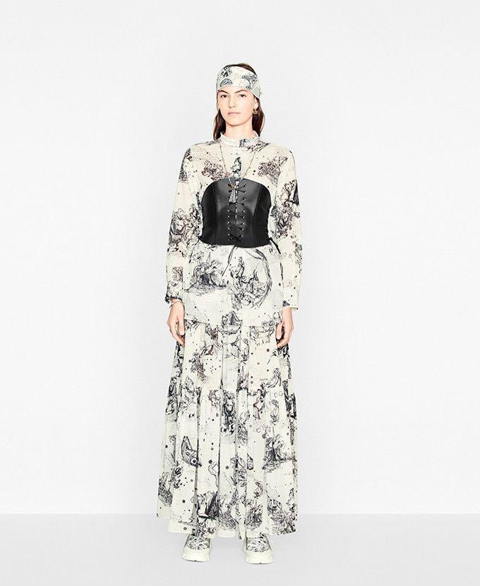 Christian Dior  Long Flower Print Skirt  MASUL MASUL