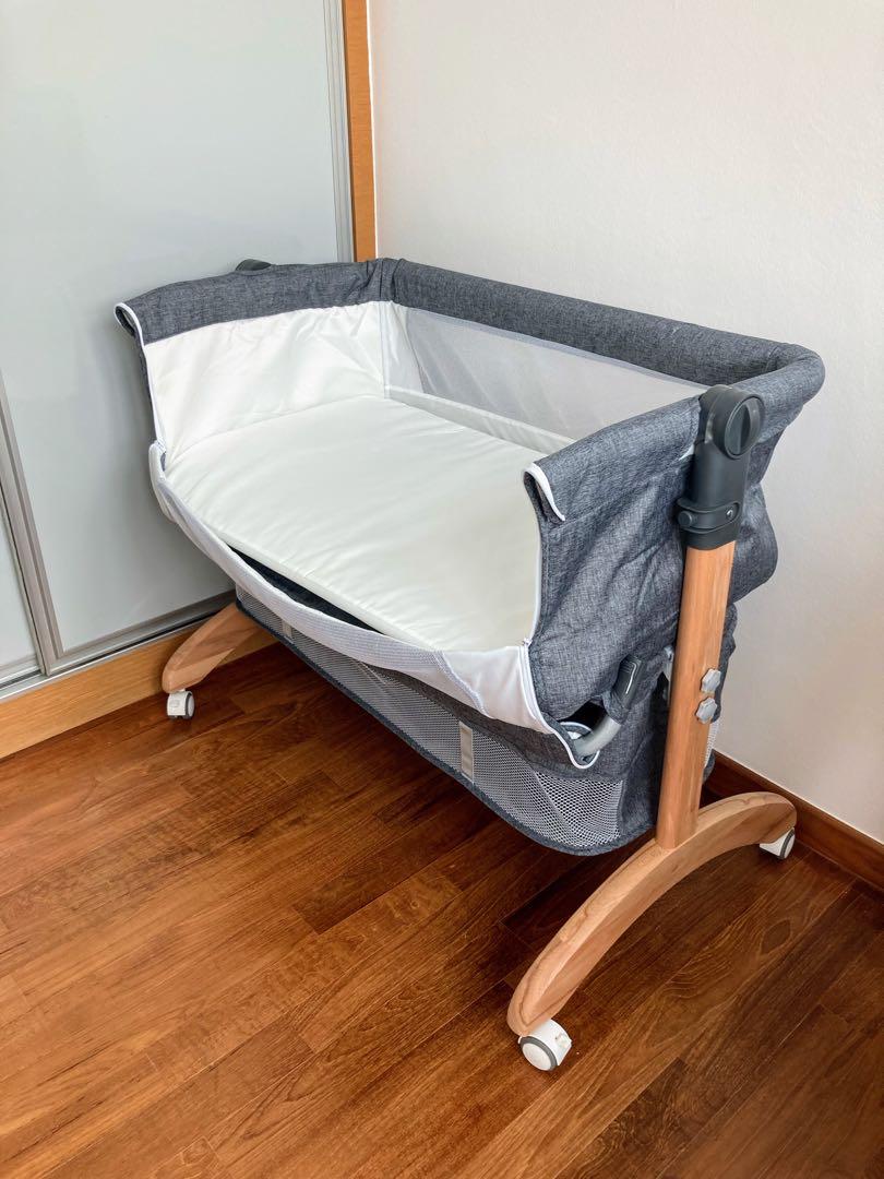 BRAND NEW Baby Cot Crib CoSleeper with Wheels. Super useful