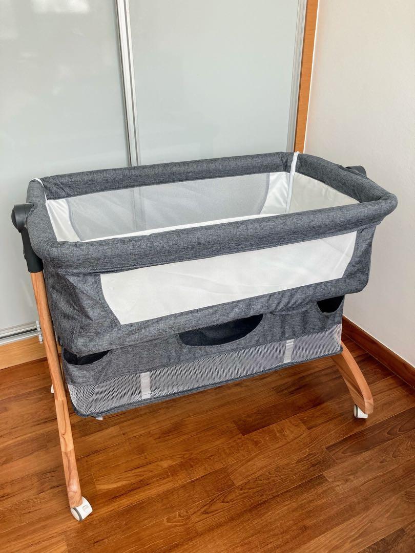 BRAND NEW Baby Cot Crib CoSleeper with Wheels. Super useful