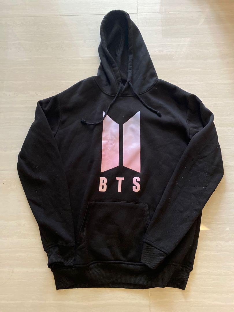 Bts black hoodie outlet