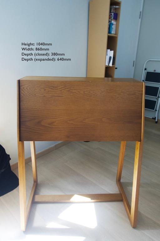 CB2 (Crate & Barrel) Intimo Foldable Work Study Desk Multiuse