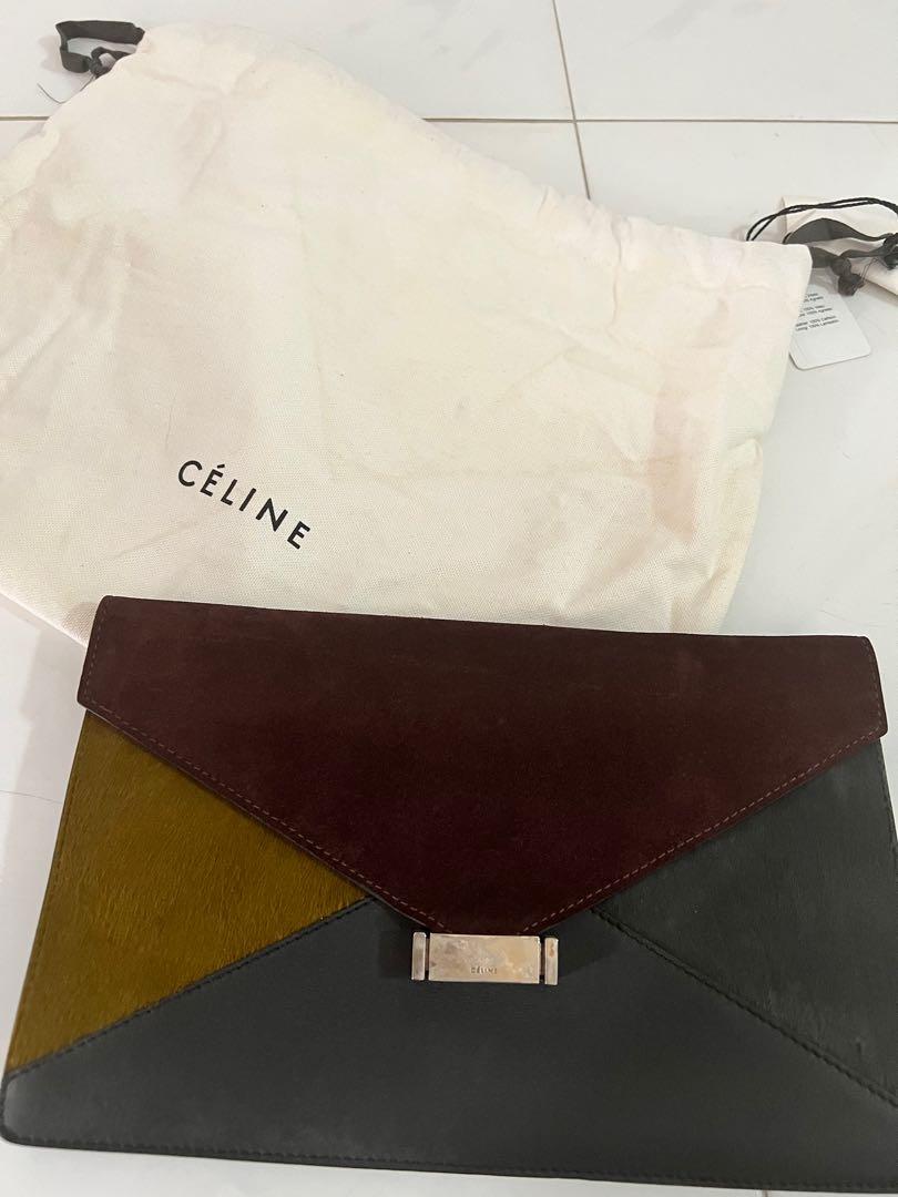Celine leather clutch top