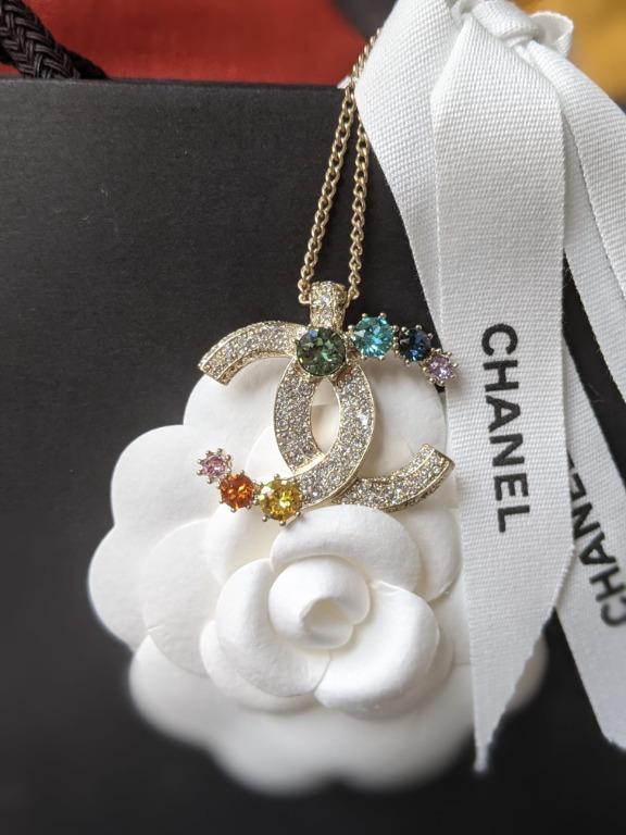 Rainbow chanel necklace