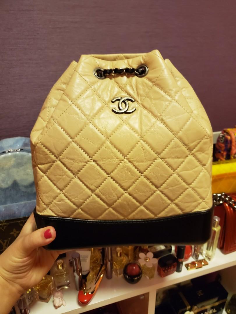 Authentic Chanel Gabrielle Backpack Tweed Small Size, Luxury, Bags &  Wallets on Carousell