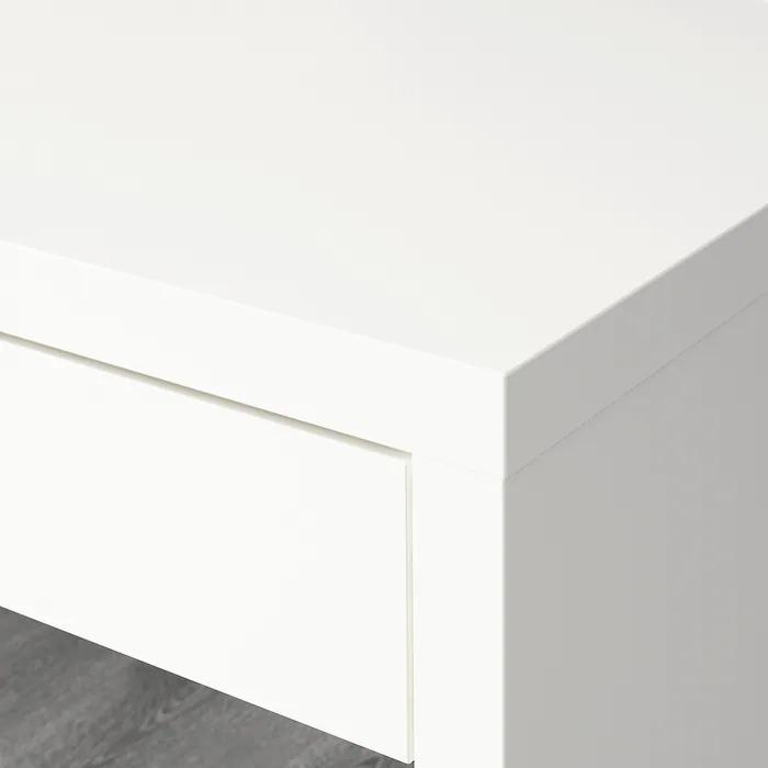 Clean Bright White IKEA Table with Drawer, Furniture & Home Living