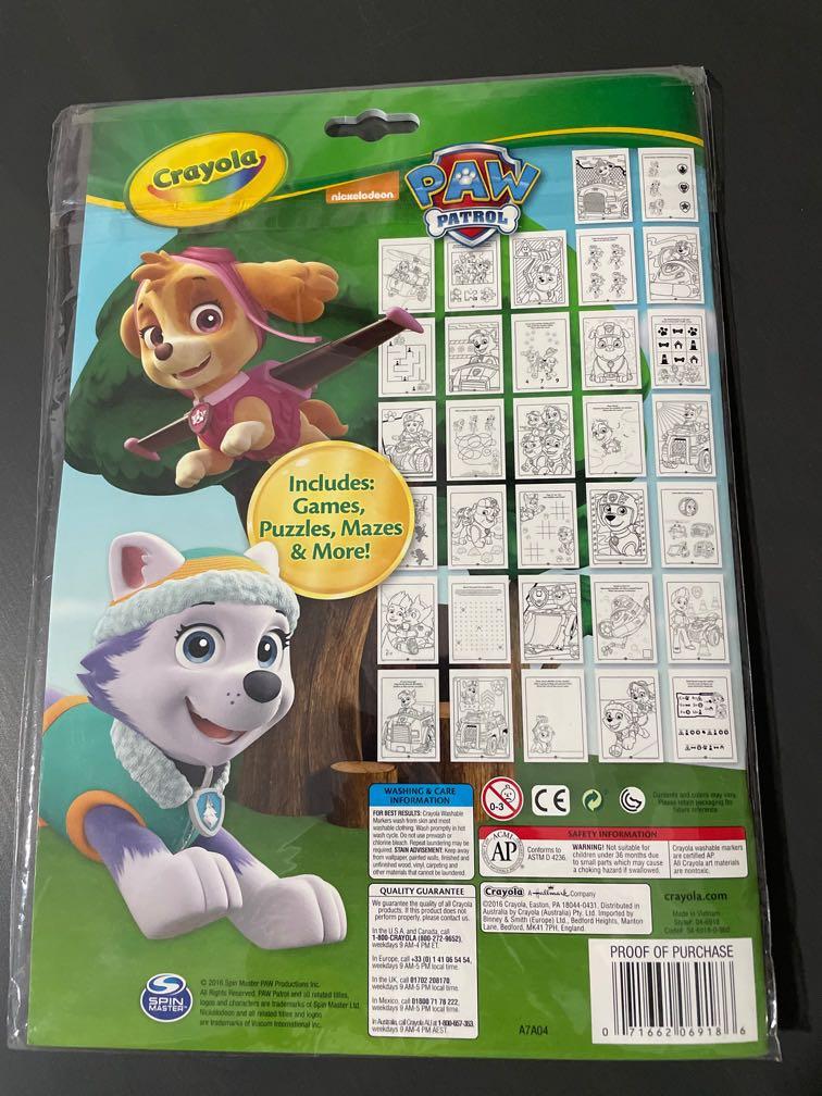 Crayola paw patrol colouring and activity pad, Hobbies & Toys