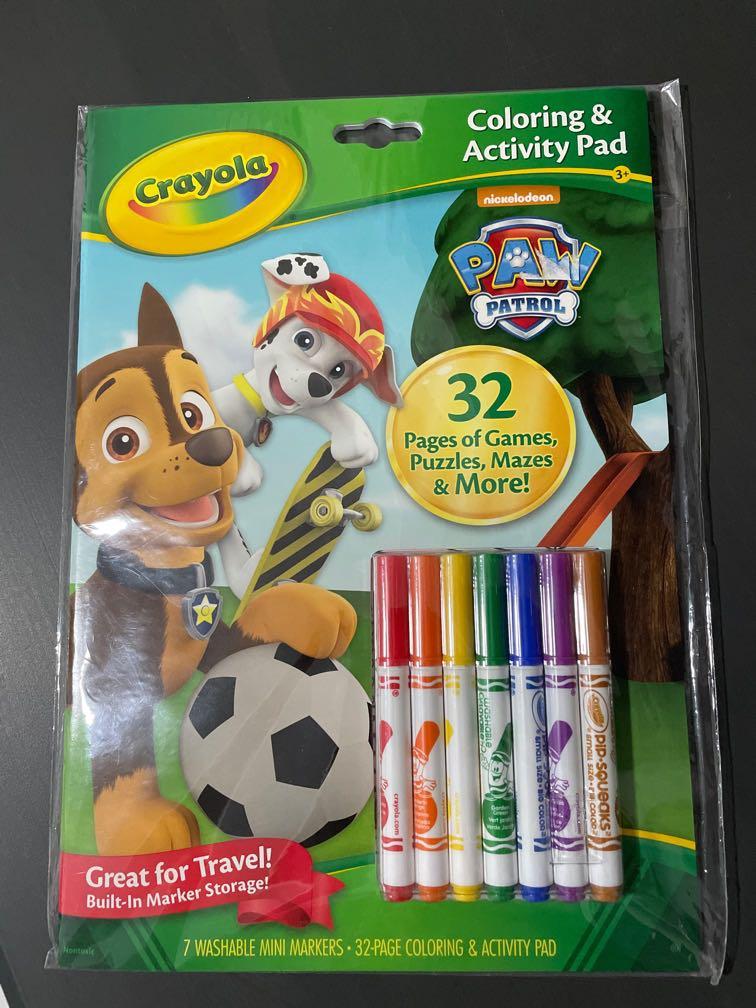 Crayola paw patrol colouring and activity pad, Hobbies & Toys