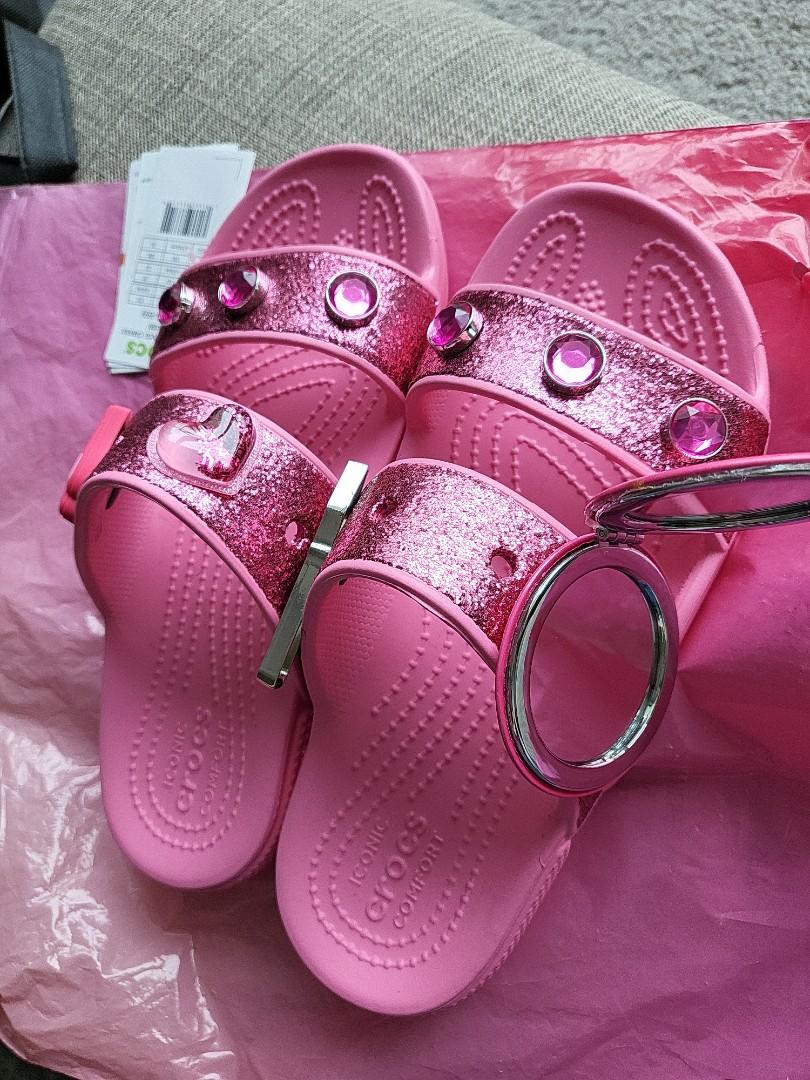 Crocs x Benefit Sandal ( Limited Edition ), Women's Fashion, Footwear