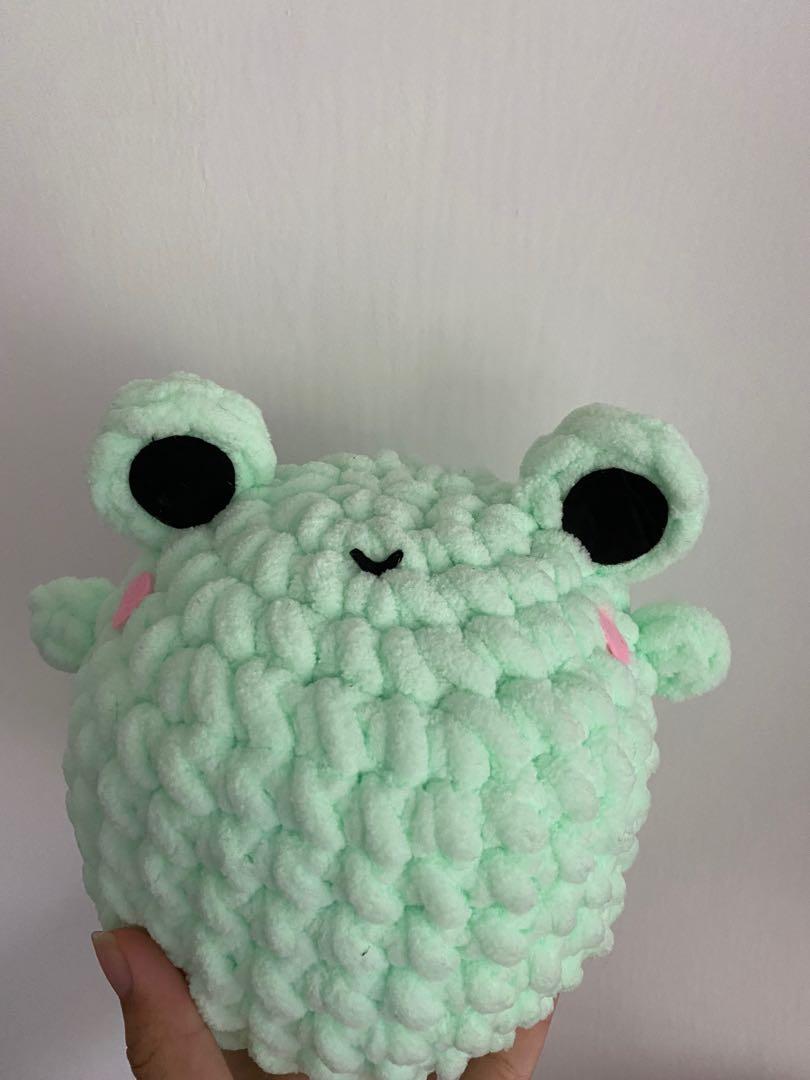 customisable !! amigurumi crochet cute frog plush soft toy