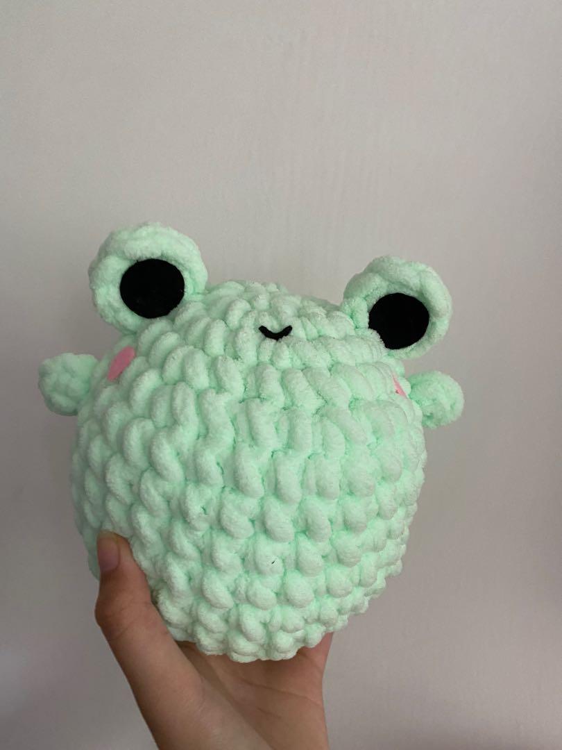 customisable !! amigurumi crochet cute frog plush soft toy