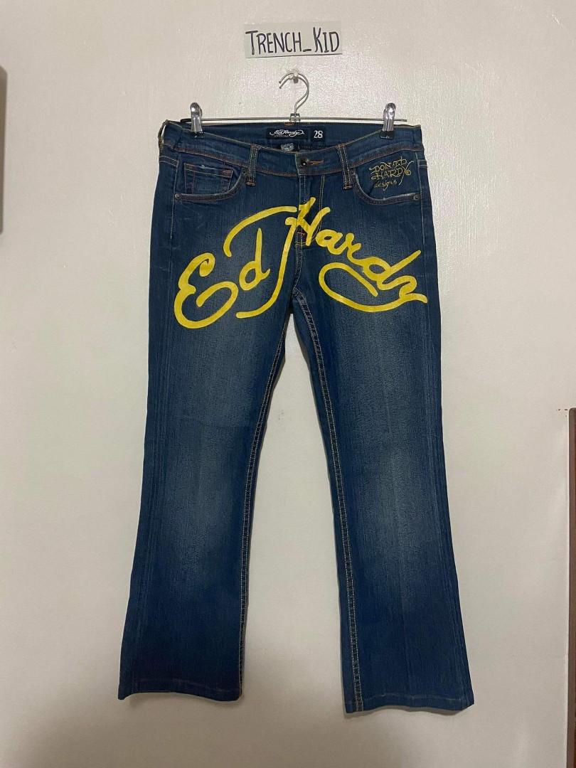 ED HARDY SPELLOUT JEANS ✨, Men's 