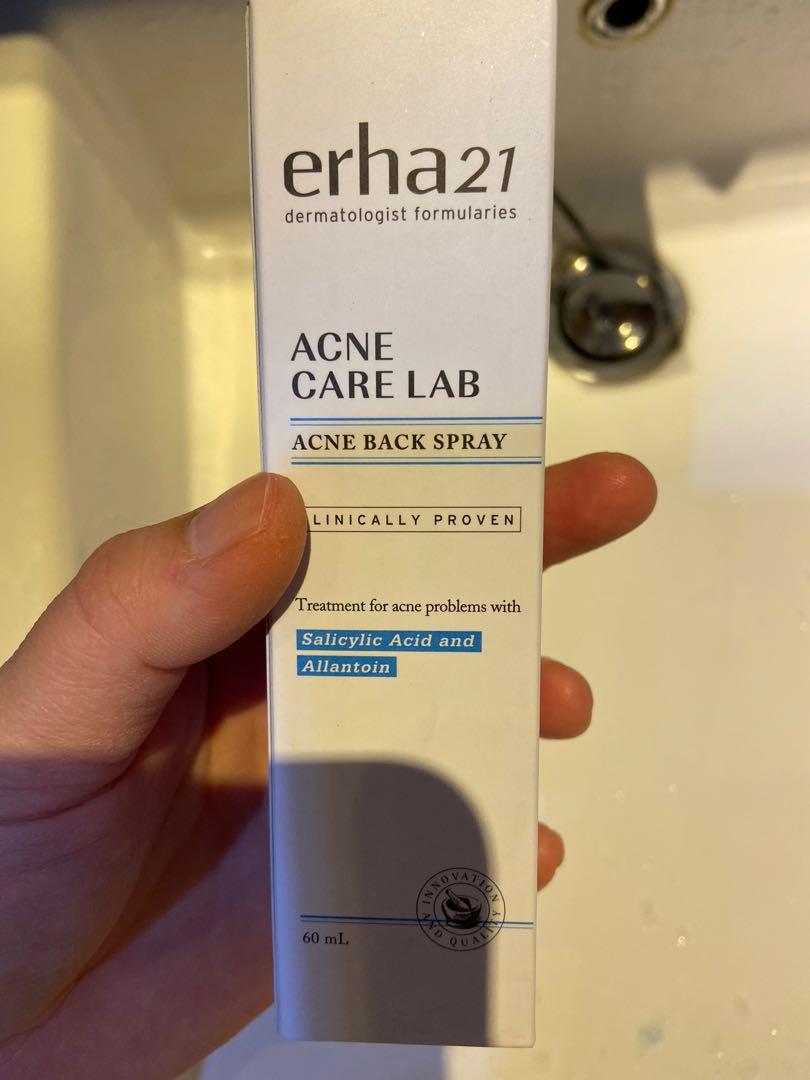 Erha acne back spray (jerawat dipunggung), Kesehatan & Kecantikan