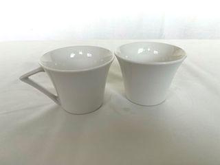 Etruscan shaped teacup set of 2