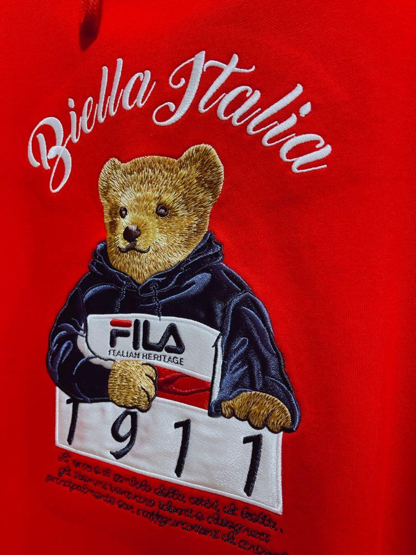 Fila teddy online bear hoodie
