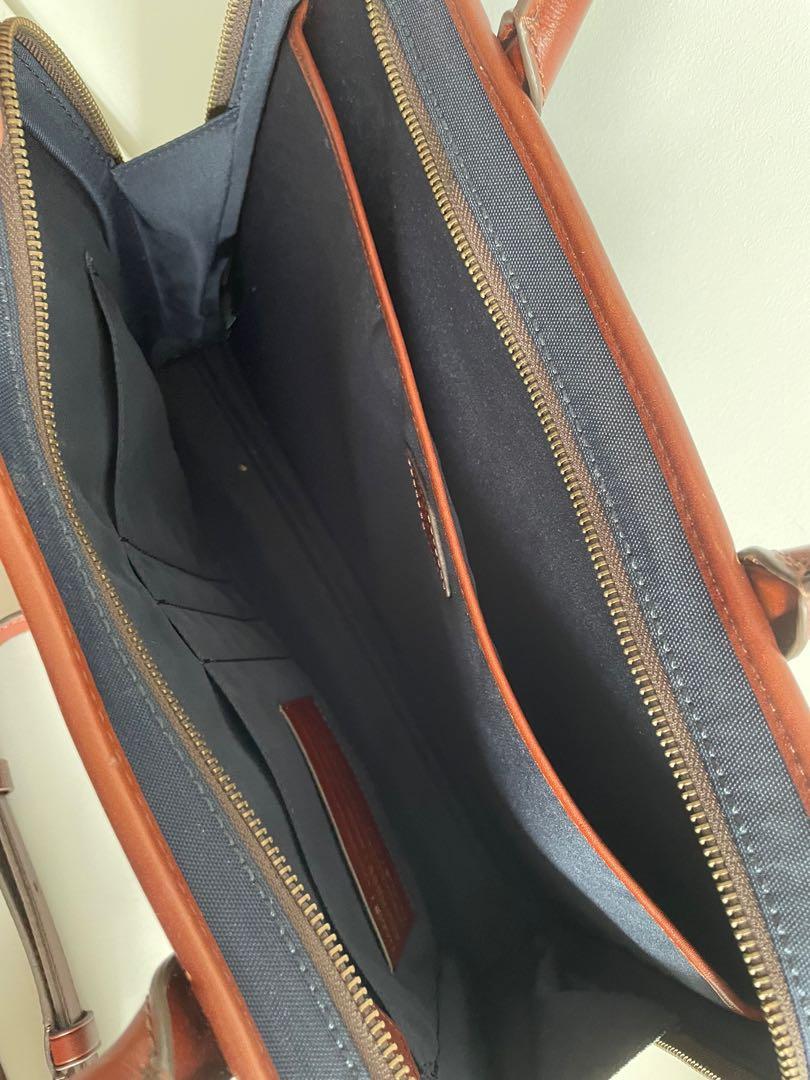 Fossil laptop document holder shoulder bag, Women's Fashion, Bags