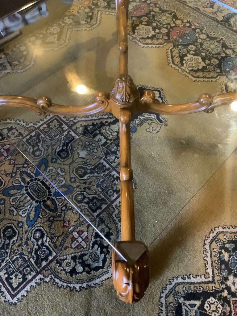 French Provincial Glass Coffee Table, Furniture & Home Living