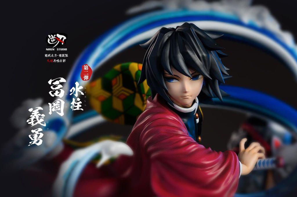 🟨現貨GK模型絕版全新逆刃工作室水柱富岡義勇九柱共鳴第二彈鬼滅之刃鬼