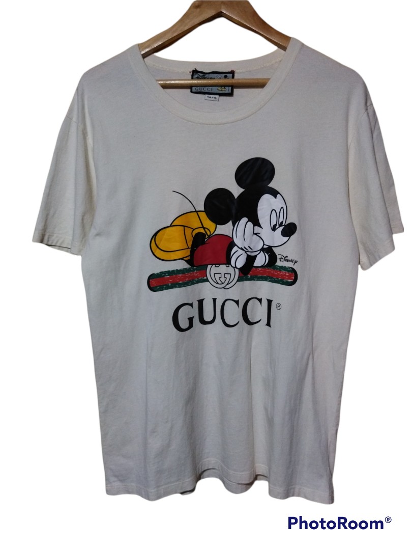 Gucci x Disney Mickey mouse shirt, Men's Fashion, Tops & Sets, Tshirts ...