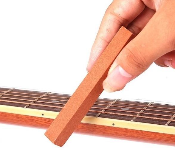 Guitar Fret Wire Sanding Stone Protector Kit for Guitar Nut Saddle Fret