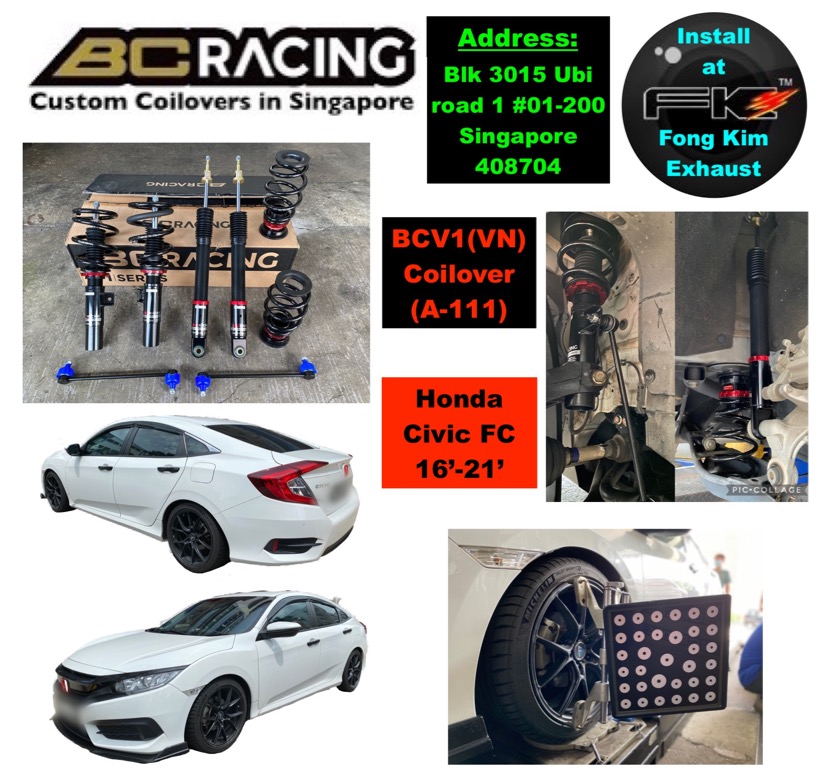 Honda Civic FC on BCV1(VN) coilover (A-111), Car Accessories 