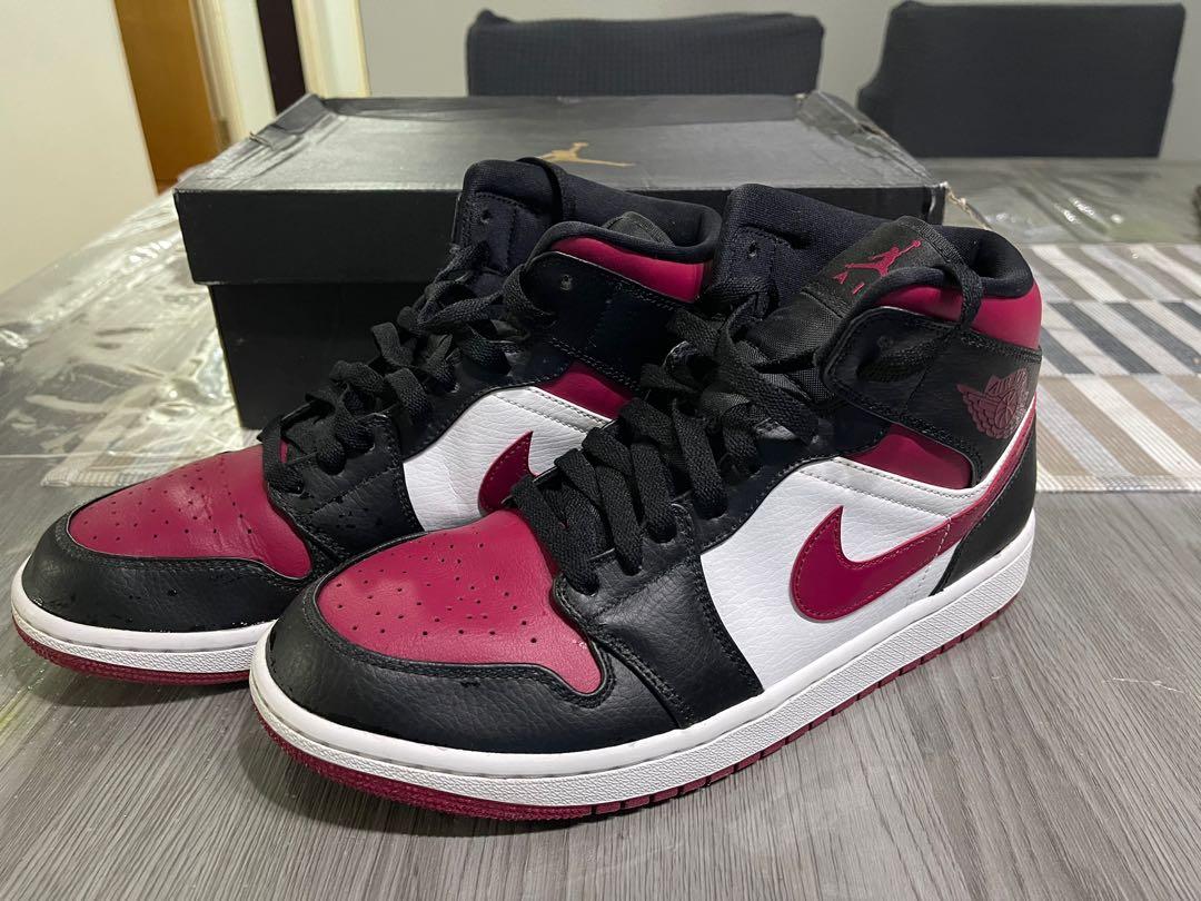 air jordan 1 mid noble red release date