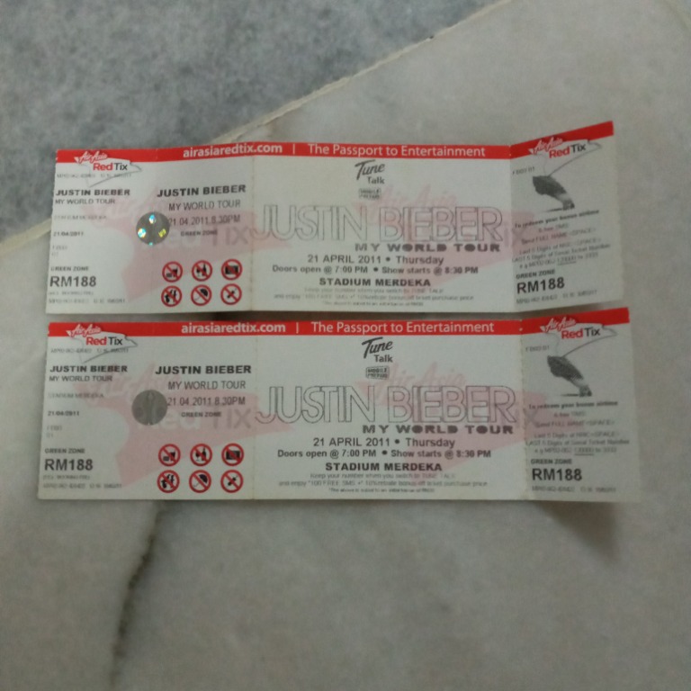 Tickets justin bieber malaysia