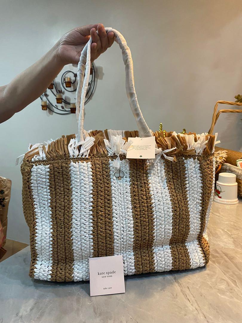 Kate spade raffia bag online