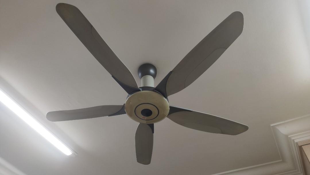 KDK 60" 5 blades yuragi ceiling fan K15Y6, TV & Home Appliances