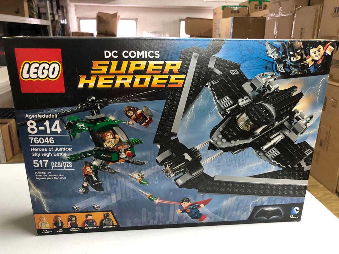 Lego 76046 Heroes Of Justice Sky High Battle, 興趣及遊戲, 玩具\u0026 遊戲類- Carousell