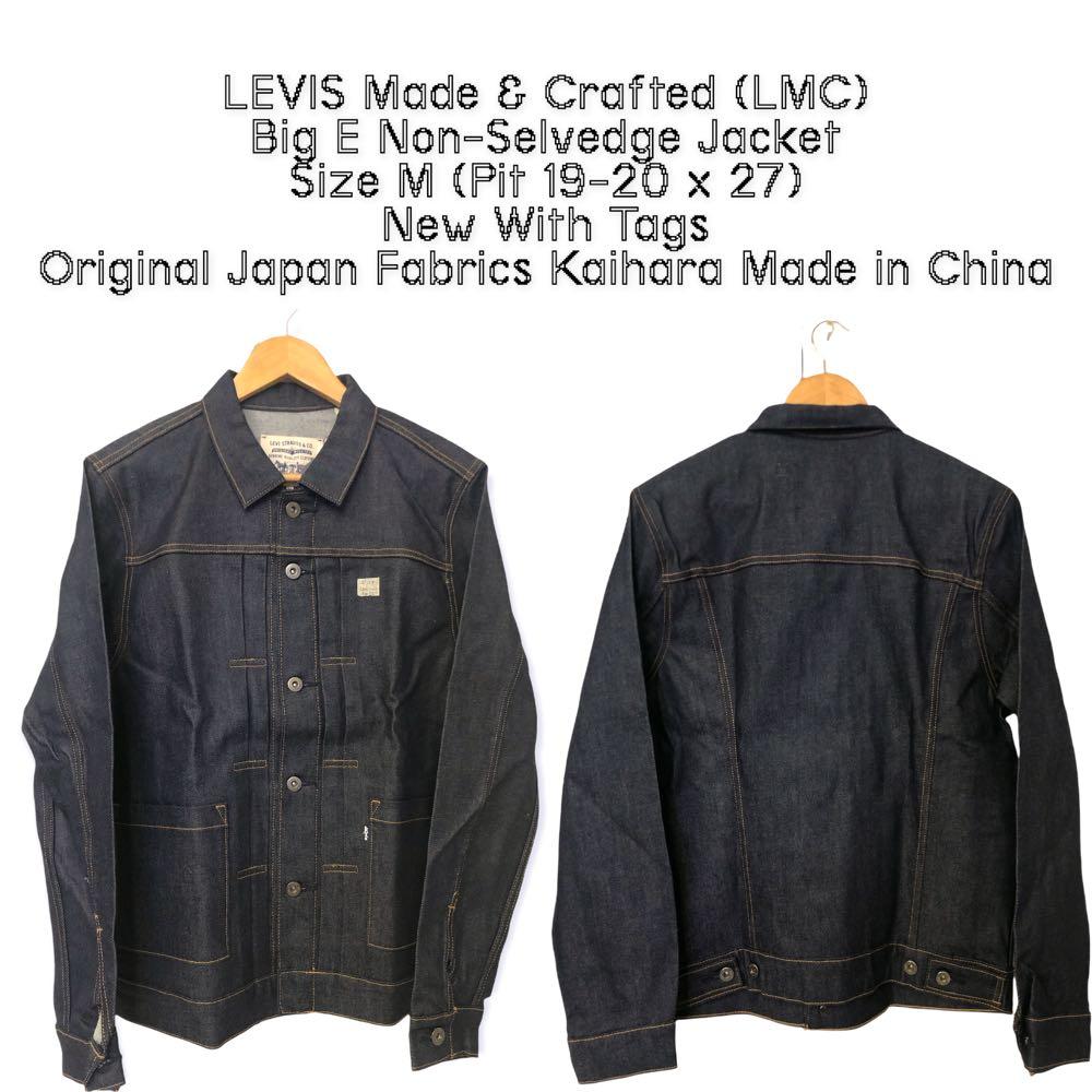 LEVIS Made & Crafted Big E Non Selvedge Japan Fabrics Made in China Size M,  Men's Fashion, Tops & Sets, Tshirts & Polo Shirts on Carousell