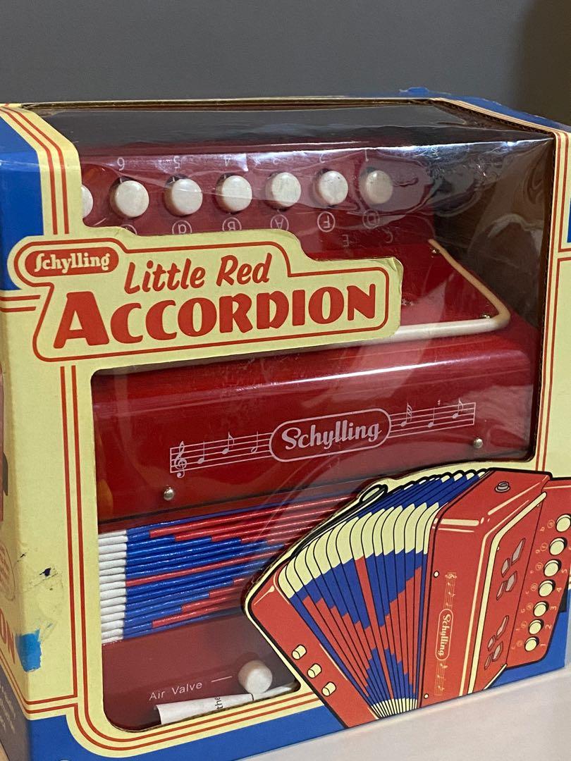 Little Red Accordion - Musical Instrument, Hobbies & Toys, Music ...