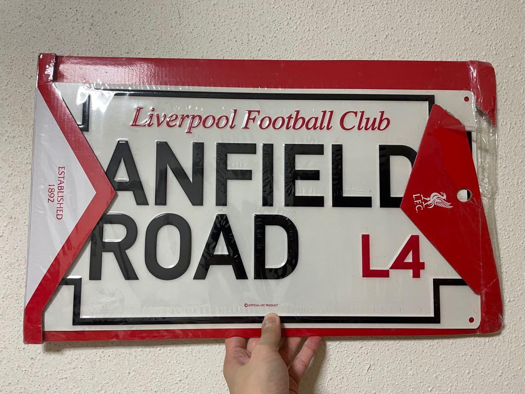FC Liverpool Blechschild Metal Sign Anfield Road