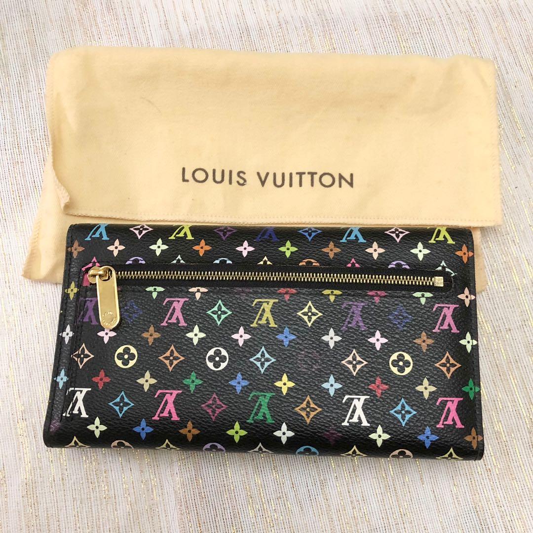 Louis Vuitton Black Monogram Multicolore Eugenie Wallet - ShopperBoard