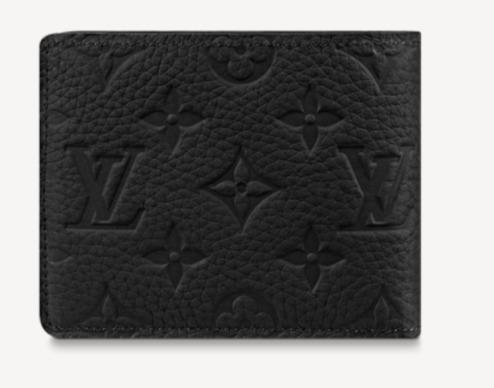 Lou.is Vui.tton SLENDER WALLET Taurillon cowhide leather Black M69075 High