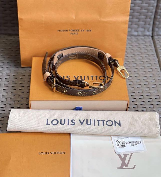 LOUIS VUITTON MONOGRAM STRAP 16mm, Luxury, Bags & Wallets on Carousell