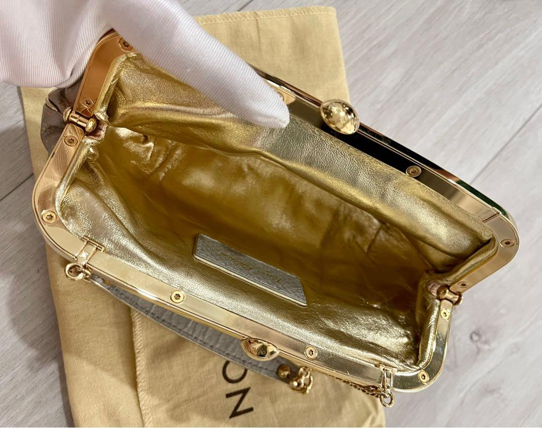 Louis Vuitton, Bags, Lv Limited Edition Aumoniere Gold Monogram Clutch